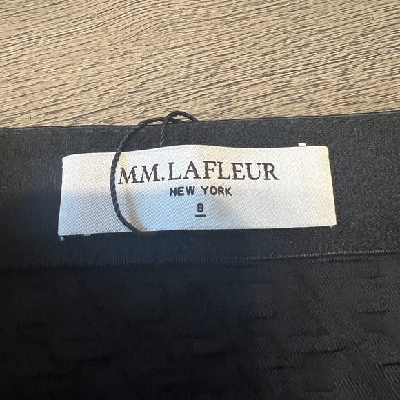 MM.LAFLEUR Black Dorchester Glyph Jaquard Skirt Size 8 - Picture 3 of 9